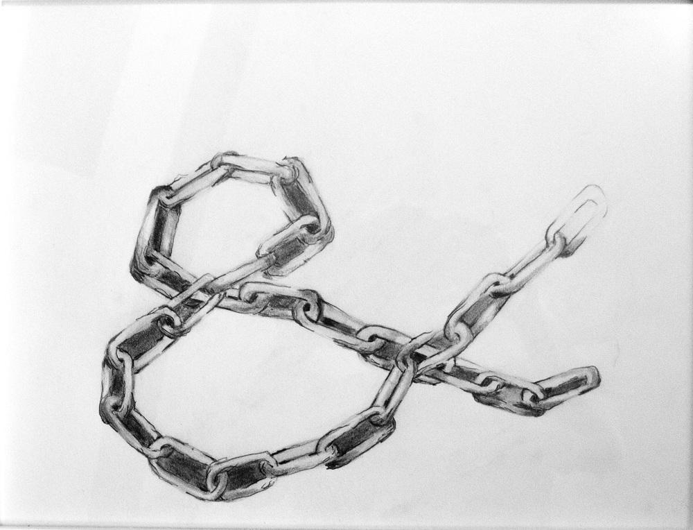 grapite image of a chain in the form of an ampersand