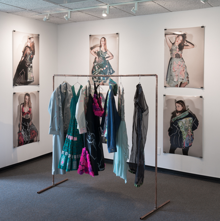 Sculpture and installation of clothing and photography. 