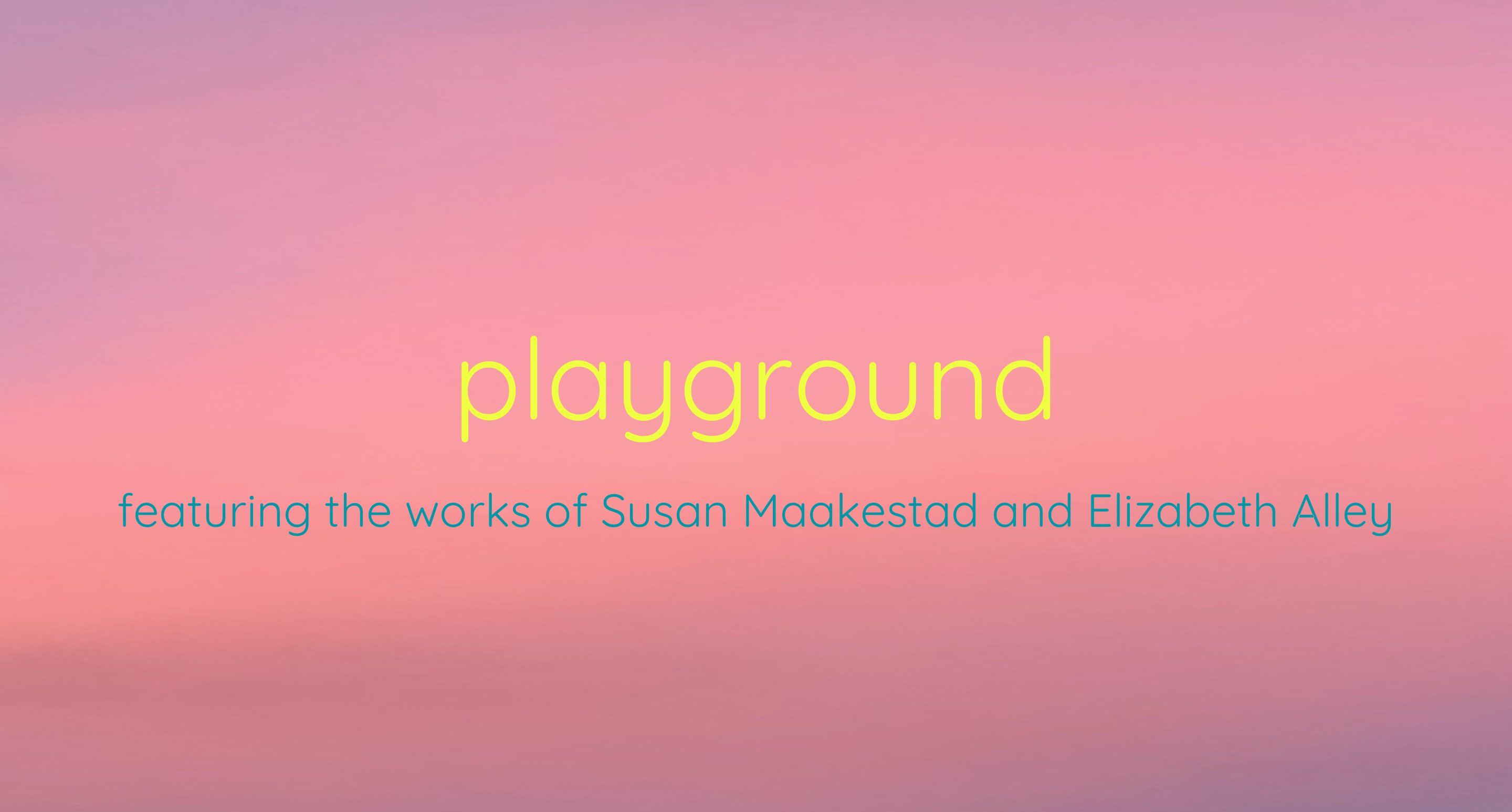 title card of playground exhibition