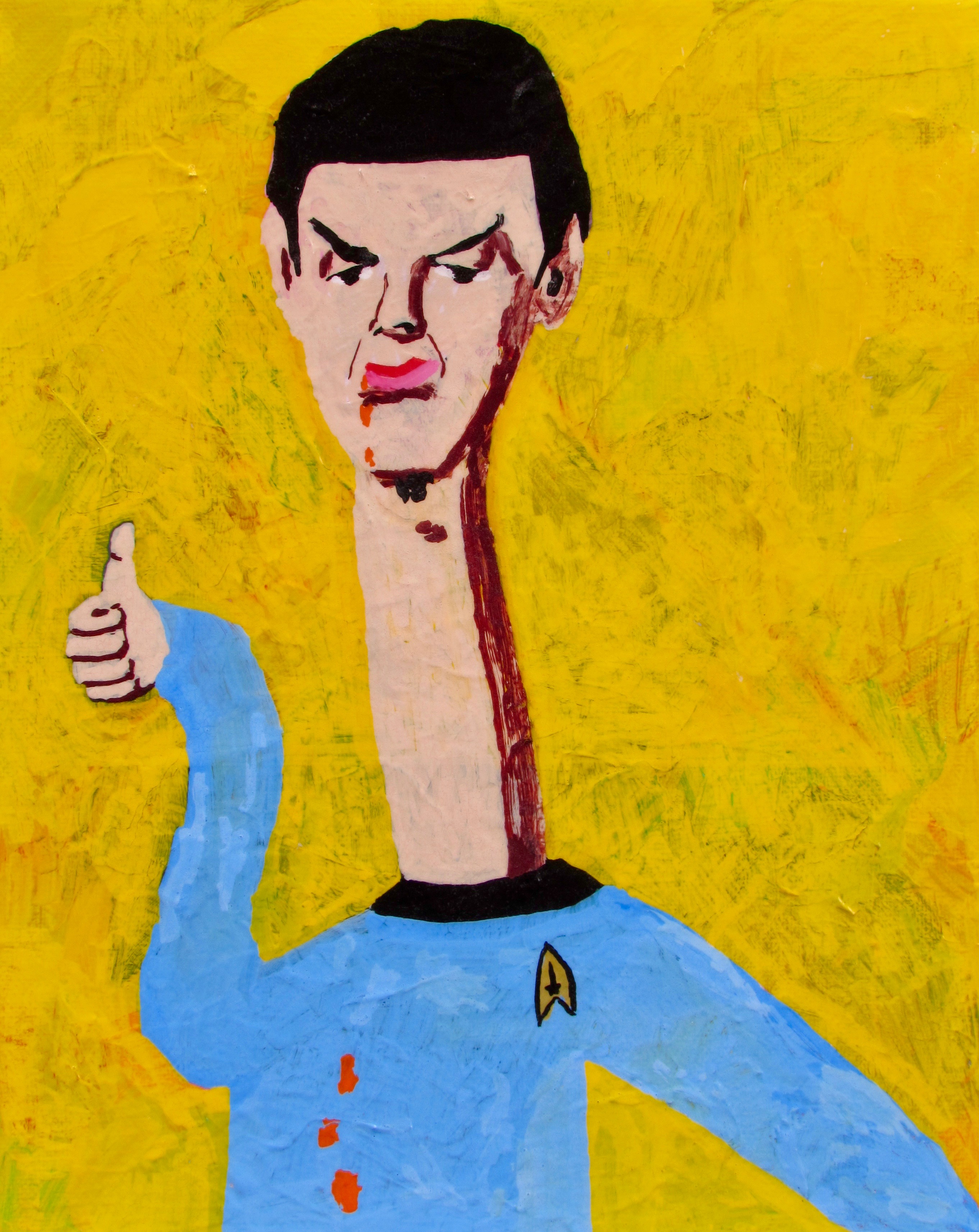 painting of Spock from Star Trek