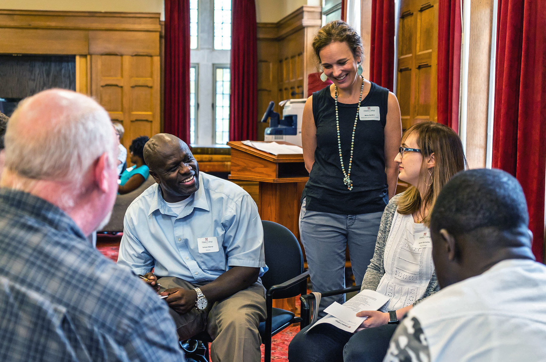 a group of professors in a meeting