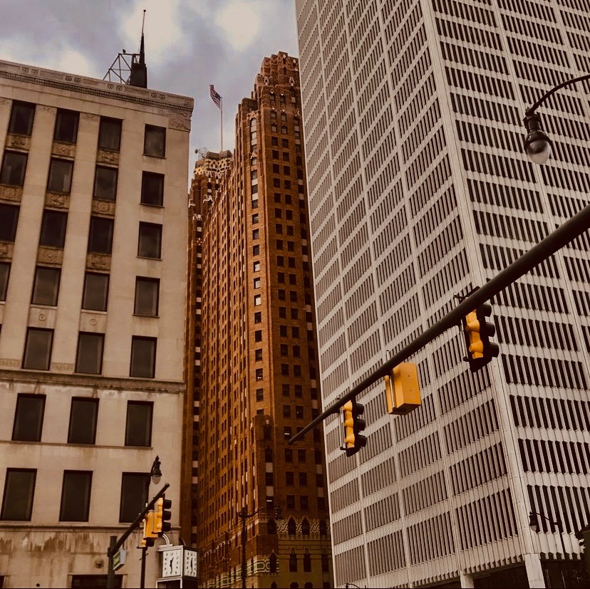 Buildings in a city.