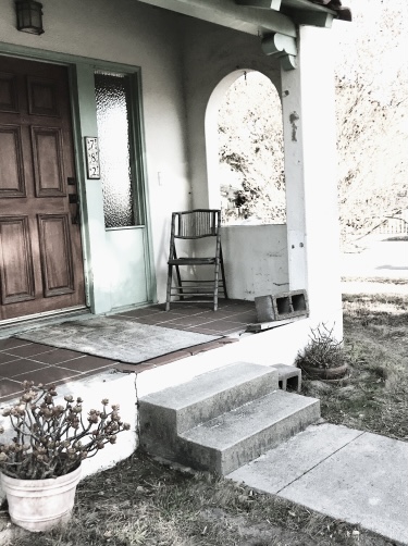 Chair on porch