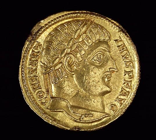 Gold Roman coin