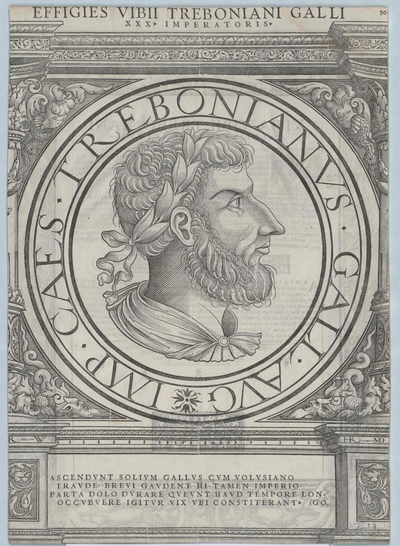 Framed Print of Trebonianus Gallus