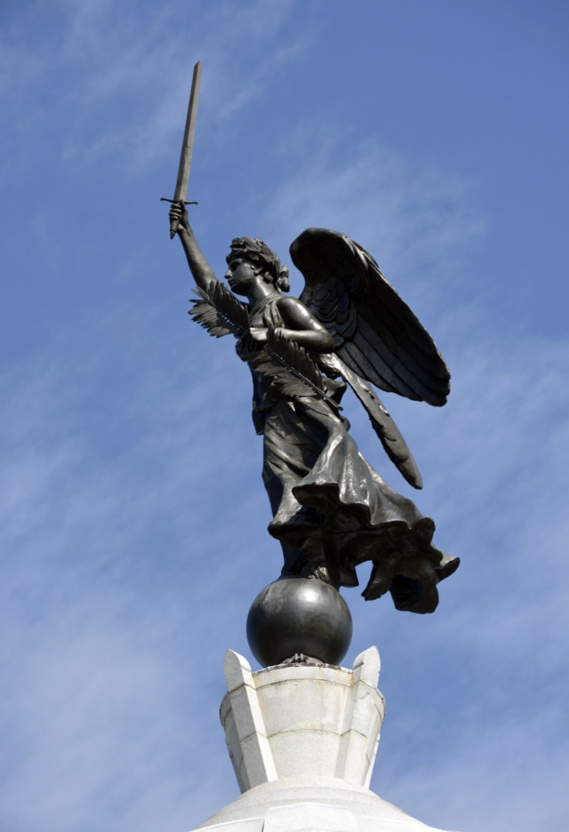 Bronze statue of Nike/Victory, Pennsylvania Memorial