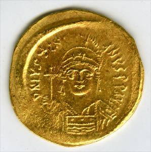 Justinian I Solidus Coin