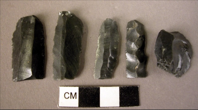Chipped Obsidian Cores 