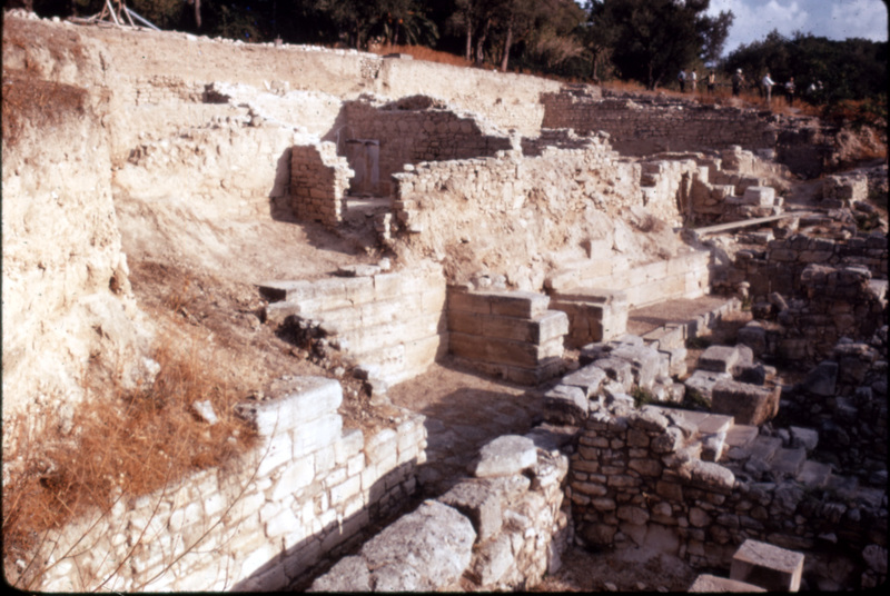 Slide 55: Another look at the foundations of the building located at the Kommos excavation site. 