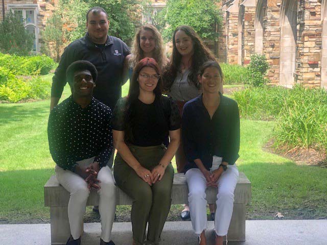 a group photo of the counseling interns