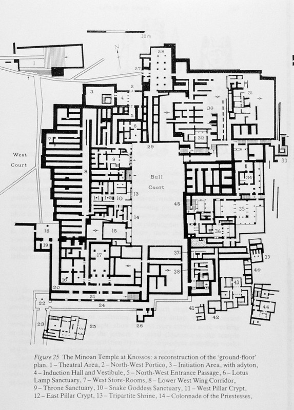 Image of a map of the Palace of Knossos