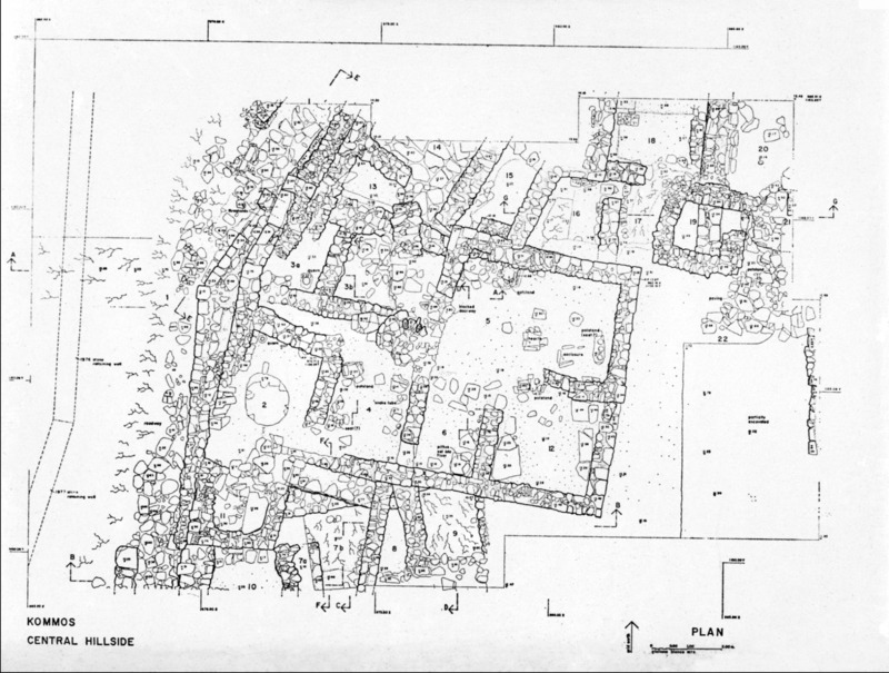 Plan of Kommos, Central Hillside.