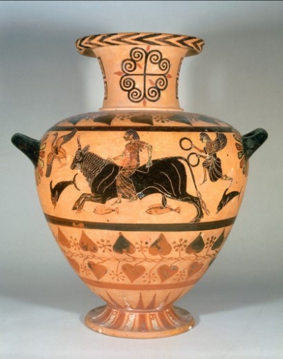 hydria with the rape of europe