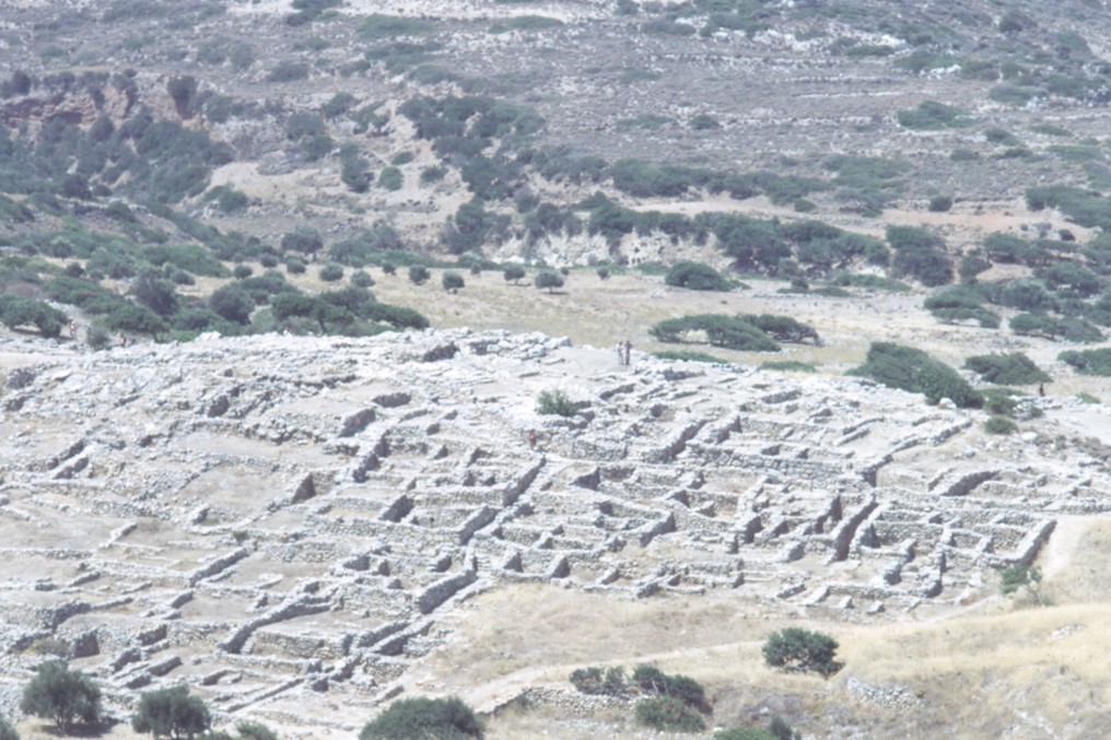 photograph of the site of gournia