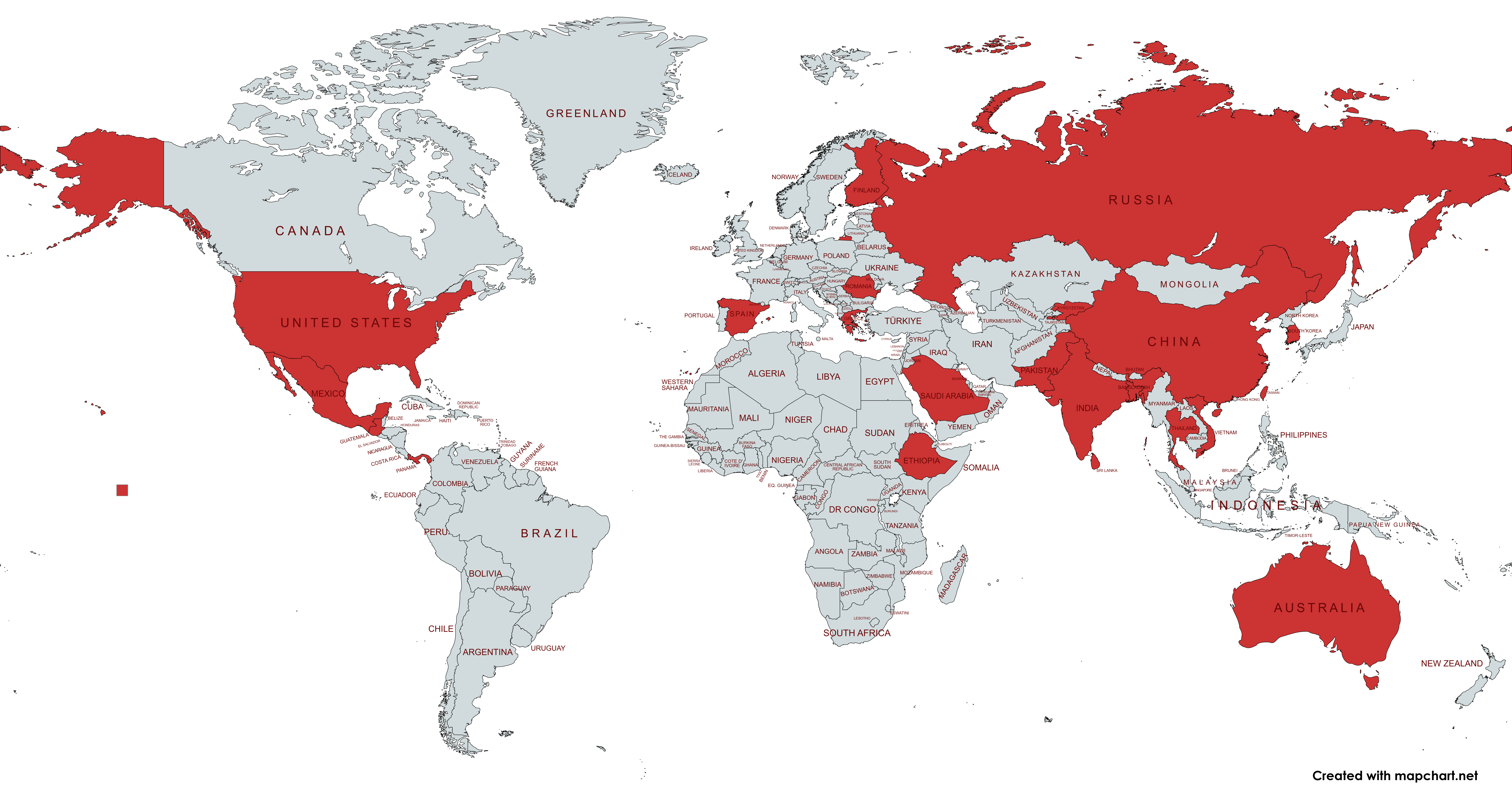 A world map showing where some of our 25-26 IPAs are from