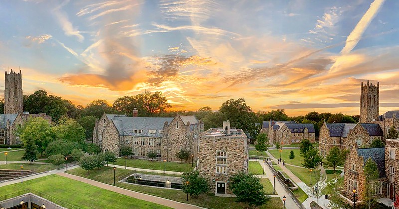 Arial view of Rhodes College