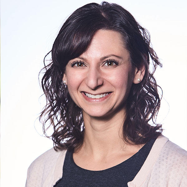a woman with shoulder length dark hair