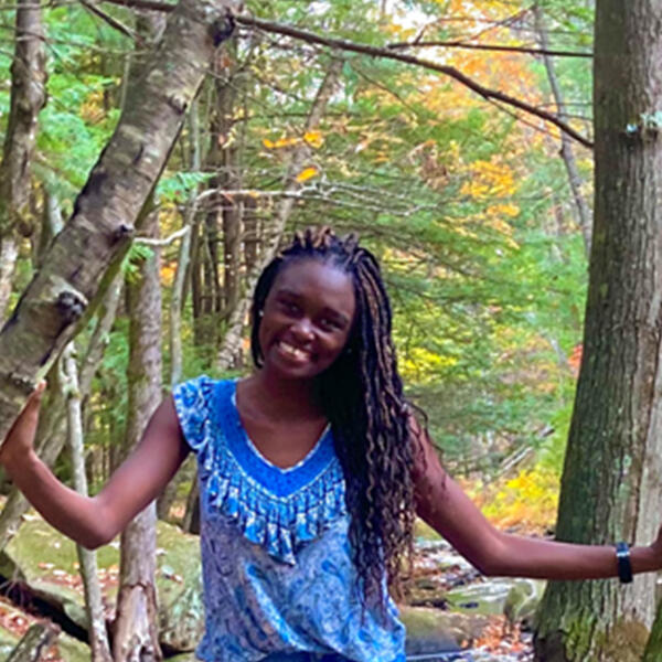 a young woman smiles at the camera